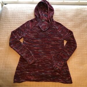 Eddie Bauer hooded lightweight knit sweater. Size medium.